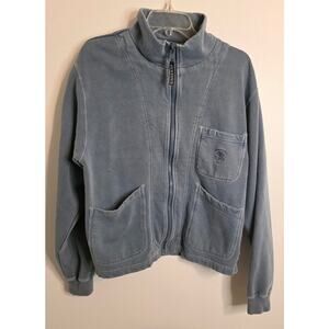 Pusser's Full Zip Sailing Sweats Sweater Blue Gray Men's Size S0